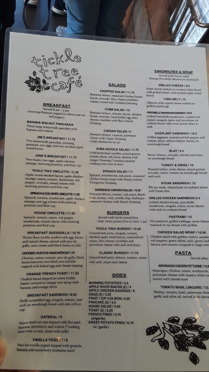 Menu Tickle Tree Café-8